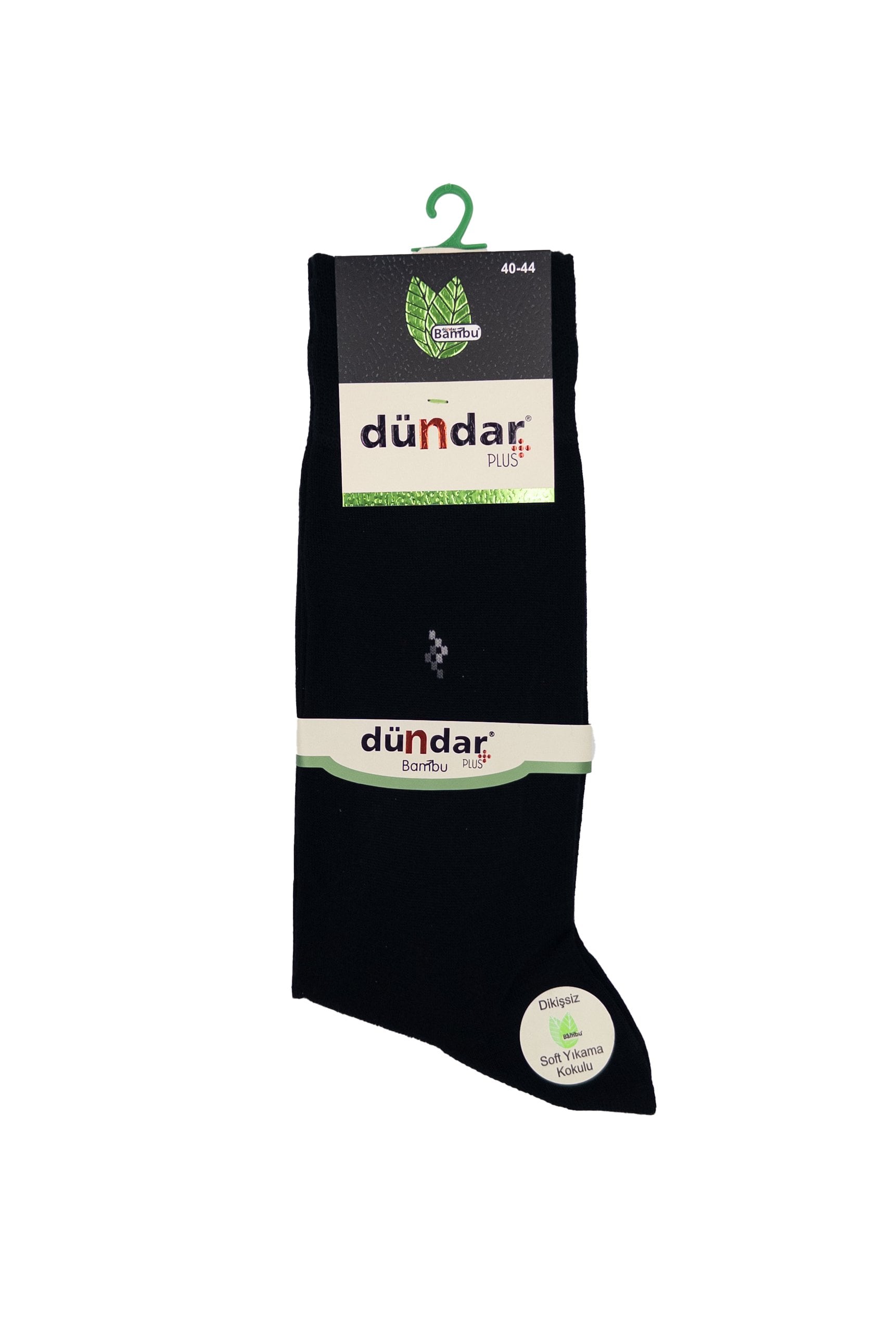 Dündar Erkek Bambu İnce Yazlık 12'li Çorap Siyah