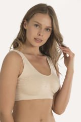 Nbb Kadın Toparlayıcı Sporcu Sütyen 2411 XL - Ten Rengi