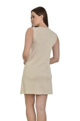 İkinciten Kısa İç Astar Elbise L/XL - Ten Rengi