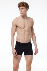 MALABADİ Erkek Ten Rengi Likralı Modal Boxer 058 S - Siyah