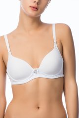 Nbb Kaplı Balenli Emzirme Sütyeni 3628 Beyaz - 80B