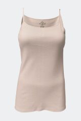 Malabadi Kadın Siyah Beyaz Ten 6 Lı Paket %100 Pamuk Ribana İp Askılı Atlet 105-E L - Ten Rengi