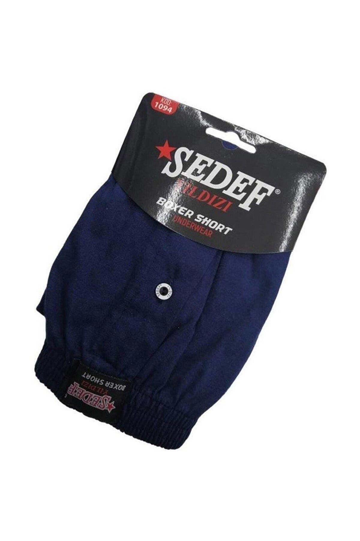 Sedef Yıldız Erkek Boxer Pamuklu 1094 L - Lacivert
