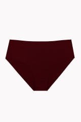 NBB Ten Bordo Cappuccino 3'lü Lazer Yüksek Bel Külot