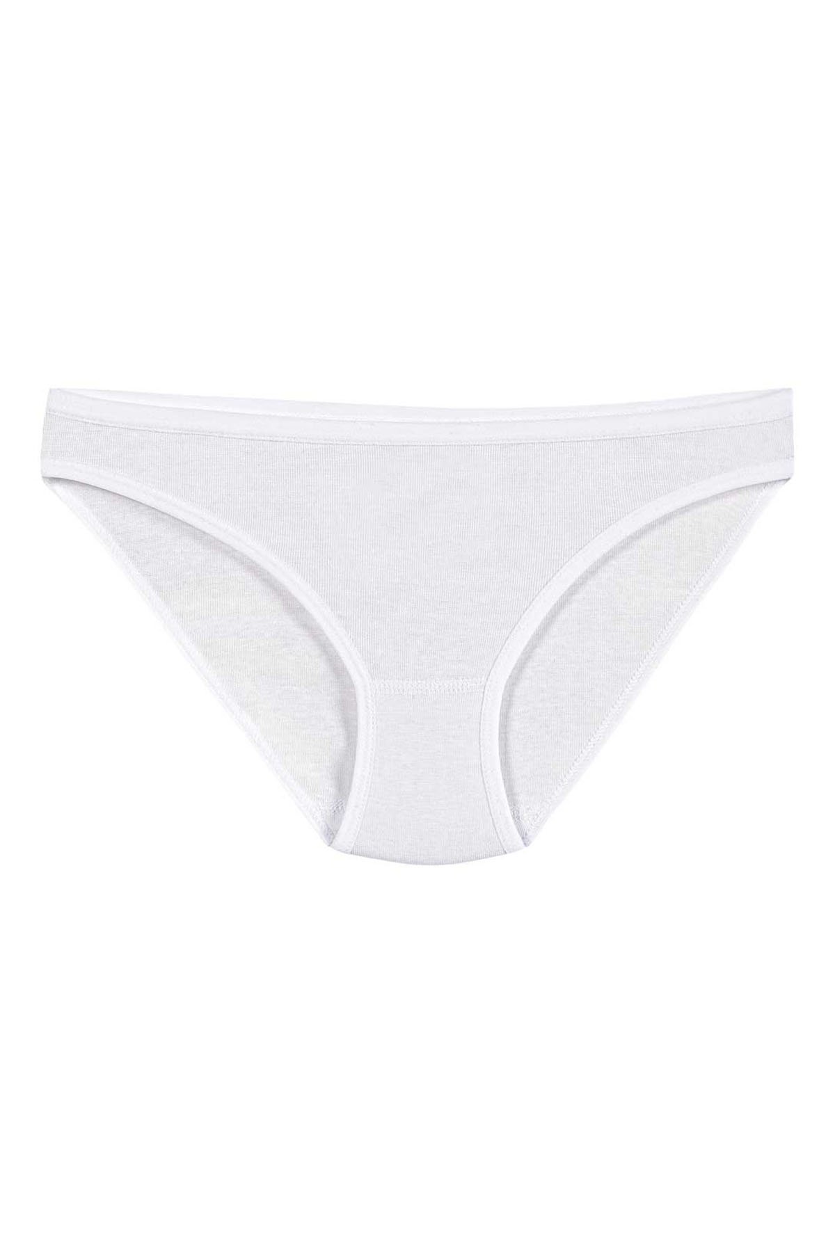 Yıldız Kadın %100 Pamuk Bikini Külot YLDZ-2122 XL - Beyaz