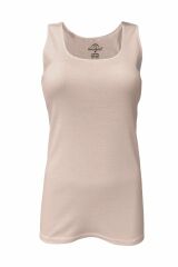 Malabadi Siyah Beyaz Ten Kadın 6 Lı Paket %100 Pamuk Ribana Kalın Askılı Atlet 106-E 3XL - Ten Rengi