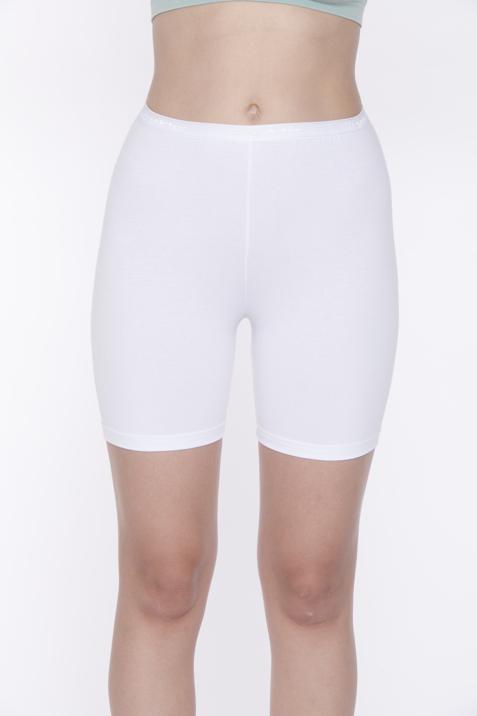 Yıldız Kadın Modal Diz Üstü Tayt 3605 M - Beyaz