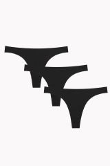 NBB 3'lü Lazer Kesim Tanga 329 XXL - Siyah